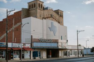 Theatre in Texas on a mild day